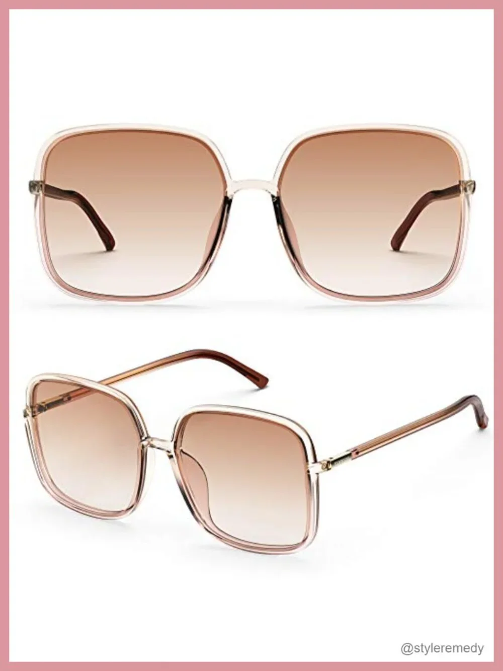 Oversized Square Polarized Sunglasses UV400 Protection for Driving
